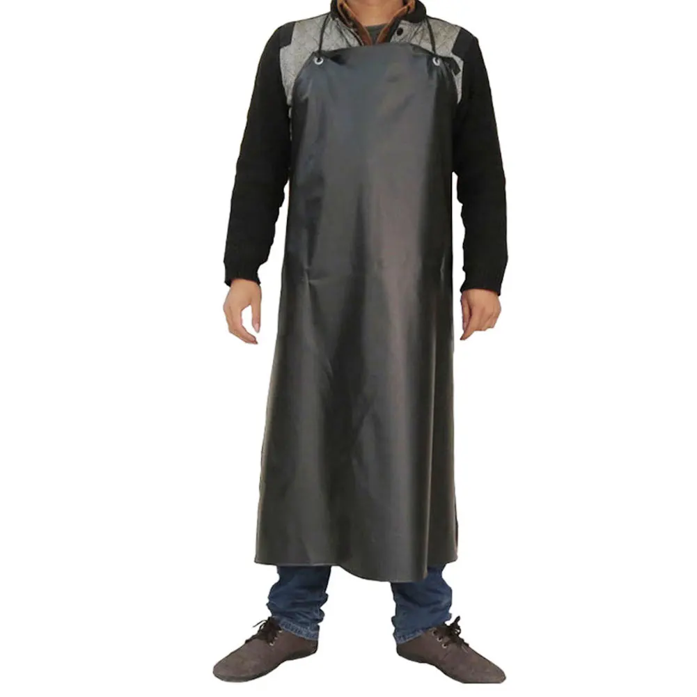 Waterproof Leather Apron Household Thicken Antifouling Oil-Proof Long Chef Kitchen Cooking Washing Car | Дом и сад