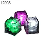 Светящийся кубик льда, 1 шт., цветной сенсорный ночсветильник, светодиодный мигающий индукционный жидкий супер яркий праздничный Декор