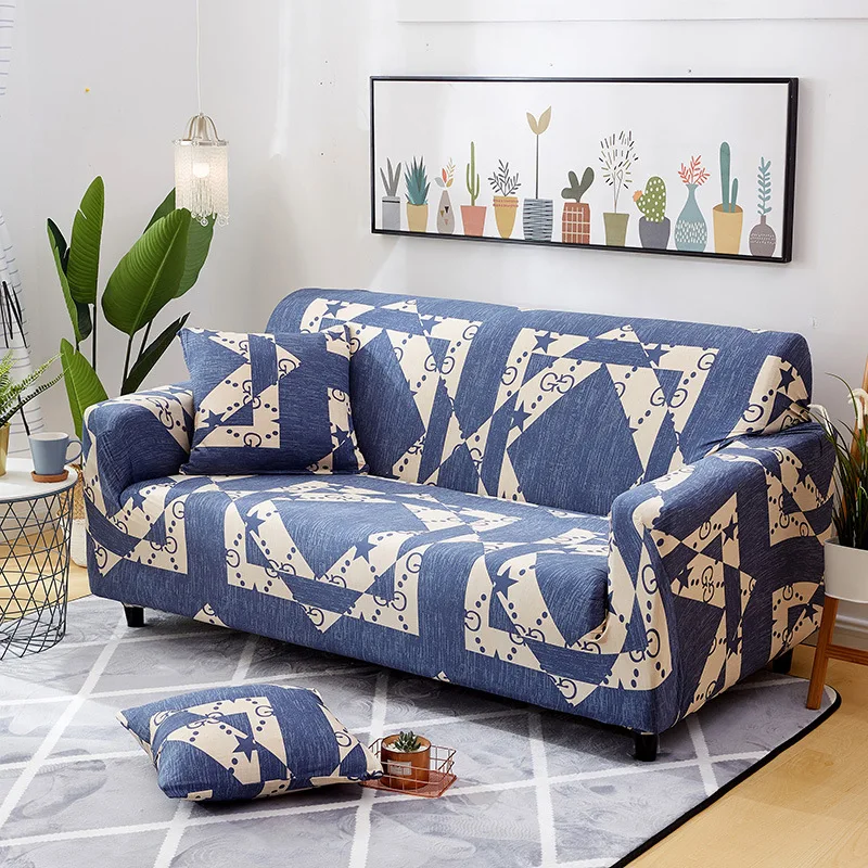 

New Elastic Sofa Covers for Living Room Stretch Tropical Leaves Slipcovers Couch Cover L Shape Funda Corner Sofa Cover 3 Seater