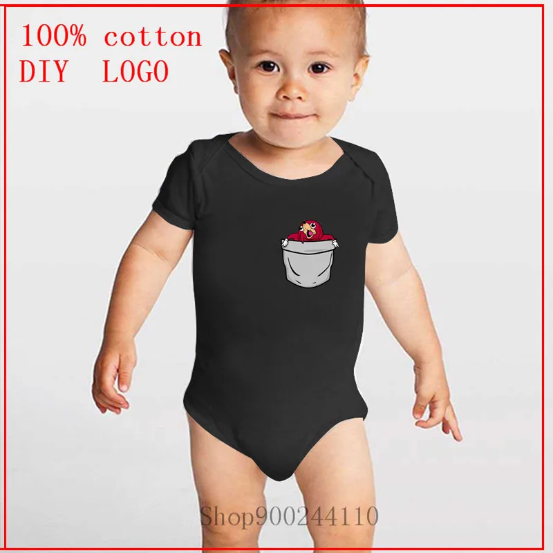 

Baby Cartoon Romper Newborn Inflant Clothing Boy Girl Onesie Jumpsuit Costume Uganda Knuckles in a pocket Ropa bebe Baby