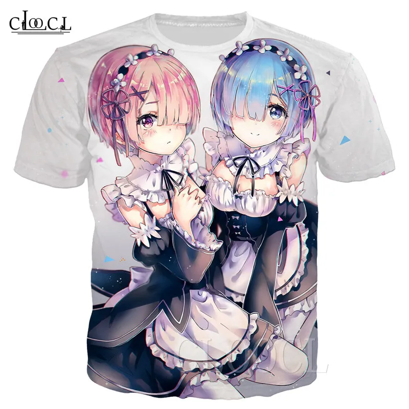 Футболка Мужская/женская с принтом Re:Zero Rem|Мужские футболки| |