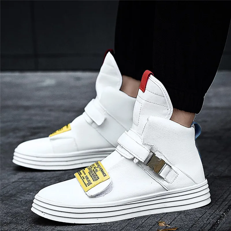 Bota Masculina Para Neve Зимние Модные мужские кожаные ботинки с высоким берцем