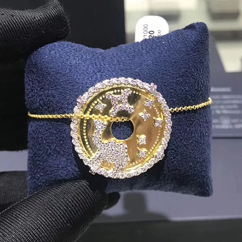 Браслет с подвесками в виде звезд и верблюдов из циркона класса ААА|Цепочки