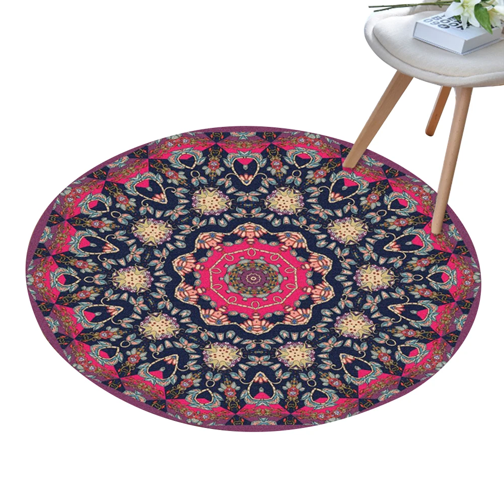 Винтажный коврик в богемном стиле 80x80 см напольный ретро-коврик для ванной