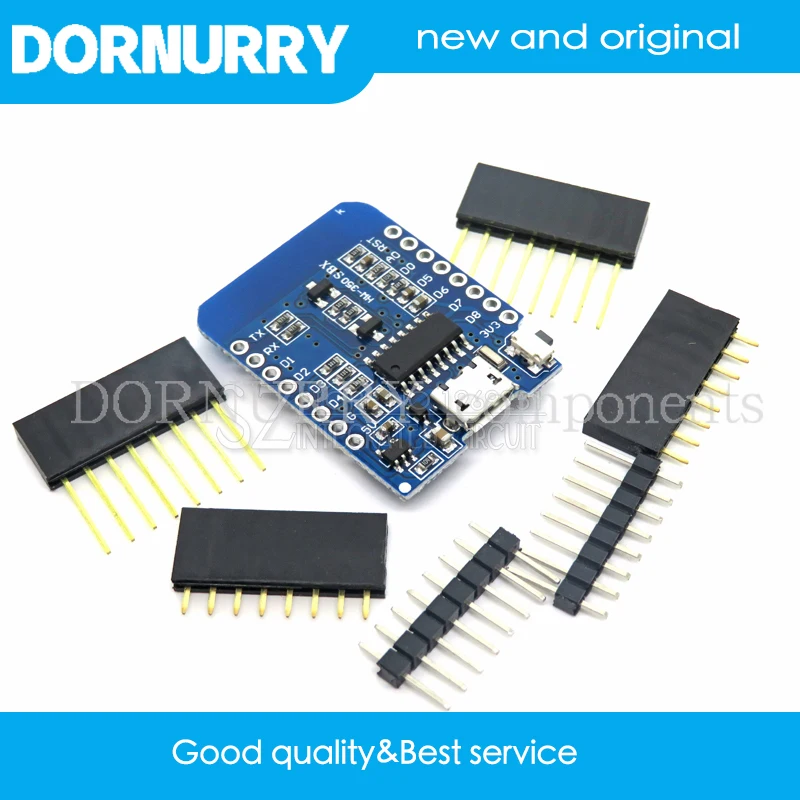

1 шт. D1 mini - Mini NodeMcu 4 м байты Lua WIFI Интернет вещей макетная плата на основе ESP8266 DORNURRY