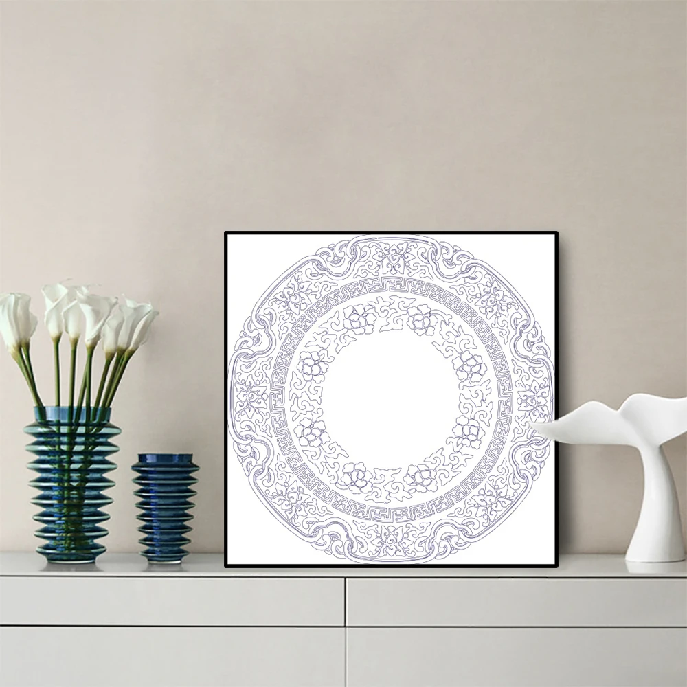 Холст настенное искусство мандала индийский стиль декоративная каллиграфия