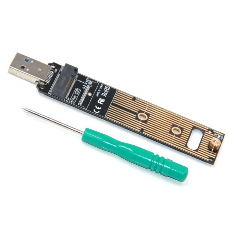 

NVMe to USB Adapter LM908 USB3.1 Type-C TO NVMe PCBA M-Key M.2 PCI-E Adapter Card 10GBps W Silicone Sheet