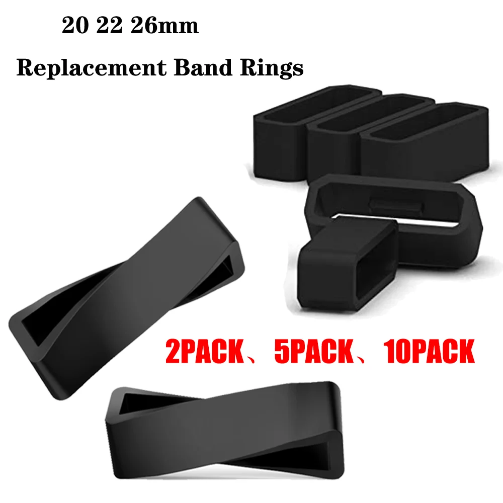

Rubber keeper For Garmin Fenix 6S 6X 6 Pro 5X 5S 5 Plus strap rubber loop for Forerunner 245 Watch buckle silicone accessories