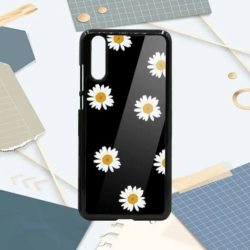 

Daisy flowers pattern Phone Case PC For Samsung galaxy S note 8 9 20 10 e lite2019 plus pro ultra