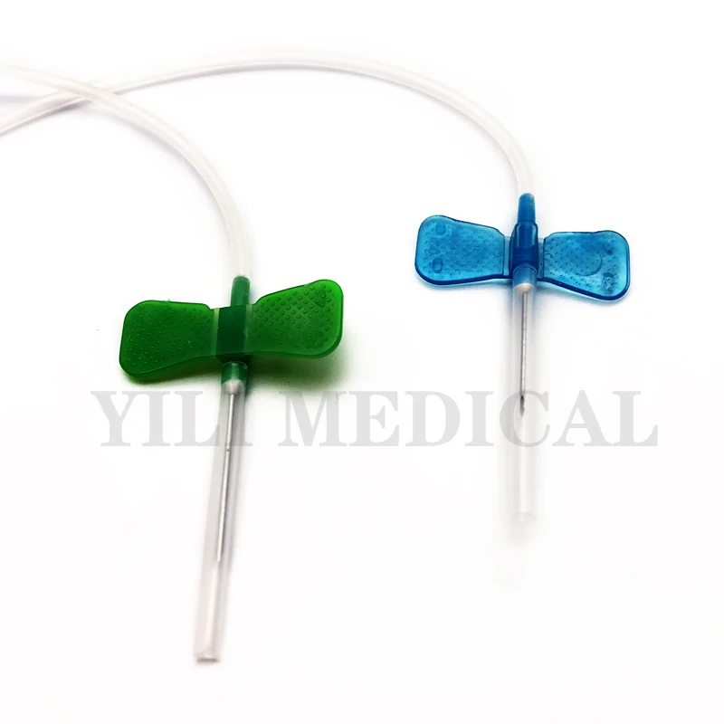 

50pcs/lot Scalp vein set butterfly needle Disposable venous blood speciimen needle Luer lock intravenous infusion needle