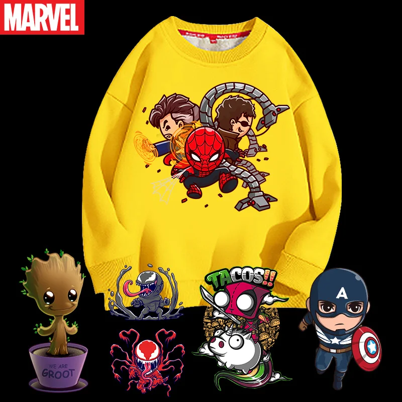 

Disney Appliques Groot Anime Superhero Spiderman Cartoon Patches For Clothing Iron on Patch Eco-Friendly Clothes Heat Transfer