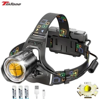 led powerful headlamp camping xhp90 rechargeable zoomable 20000lm fishing headlight flashlight hunting lantern