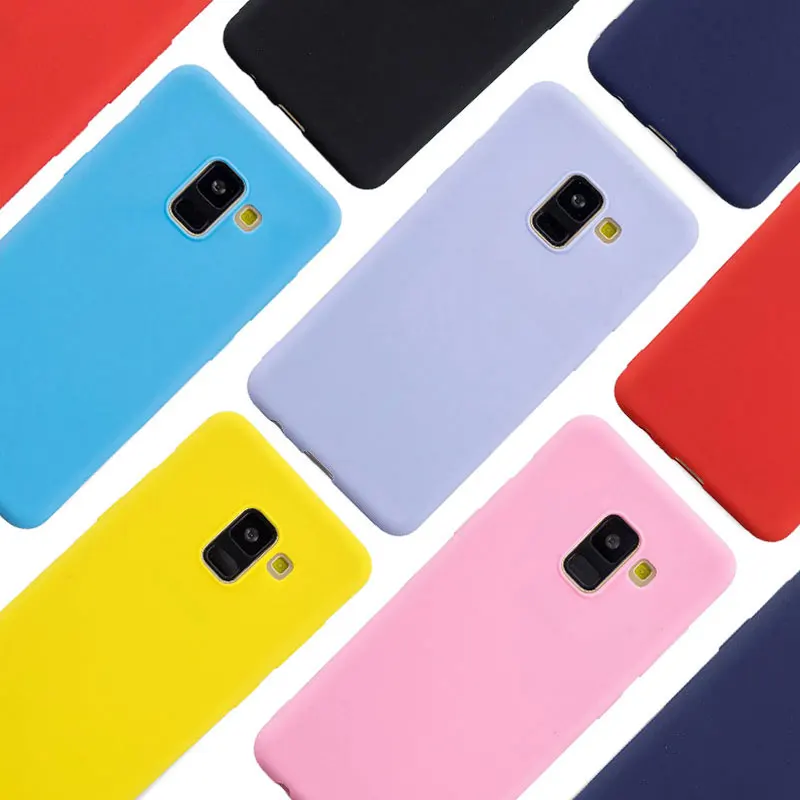 Роскошный мягкий ТПУ чехол карамельных цветов для Samsung Galaxy S9 S8 S7 Edge Plus J3 J4 J5 J6 J7 A3 A5