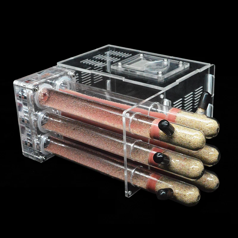 Gypsum Test Tube DIY акриловая муравьиная ферма с площадью кормления 6 штукатурных трубок муравьи дом Муравьиное гнездо насекомое мастерская муравейник для домашних животных - Цвет: Gypsum Test Tube