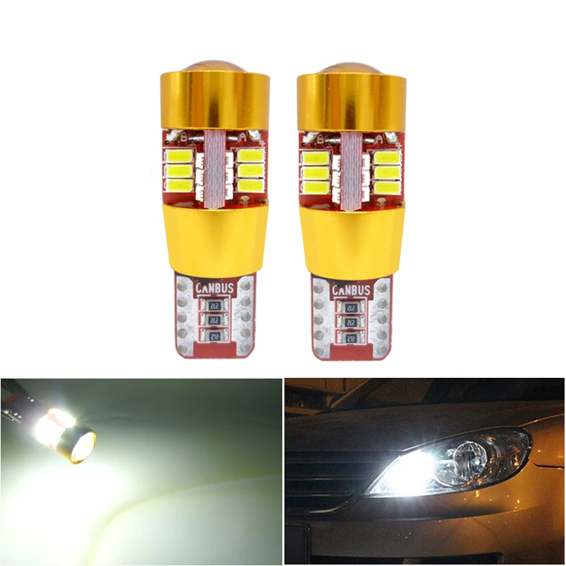 

2 шт., автомобисветодиодный светодиодные лампы T10 W5W для салона автомобиля