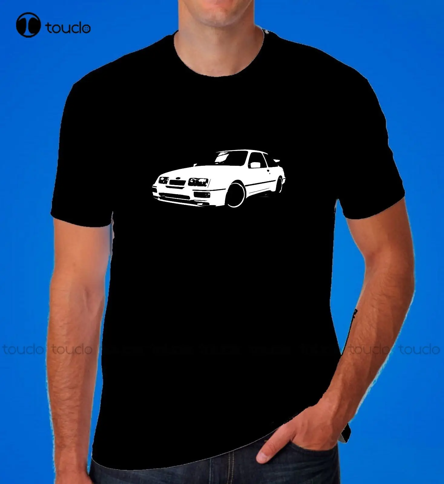 

Men's High Quality Tees American Car T Shirt Cosworth Cossie RS 500 Dad Clothing Retro Car Inspired Tee O-Neck Teenage T-Shirt