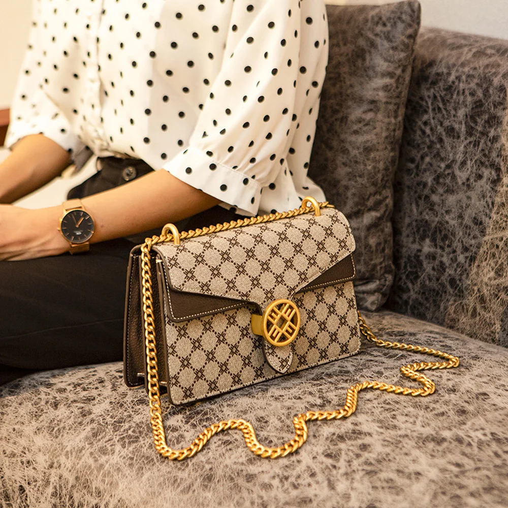 

2021 Luxury bags women bags designer genuine leather top quality shoulder bags sac main femme famous brand ladies chains bags