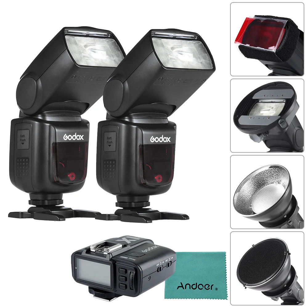 Godox V850II GN60 2 4G Off камера 1/8000s HSS светодиодная фотовспышка для камеры Canon EOS
