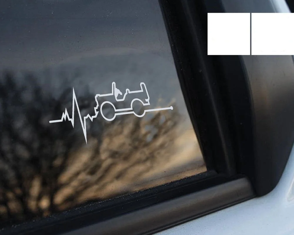 

Наклейка для автомобиля, наклейка на окно Jeep is in my кровь Wrangler, наклейки, графический набор из 2 предметов