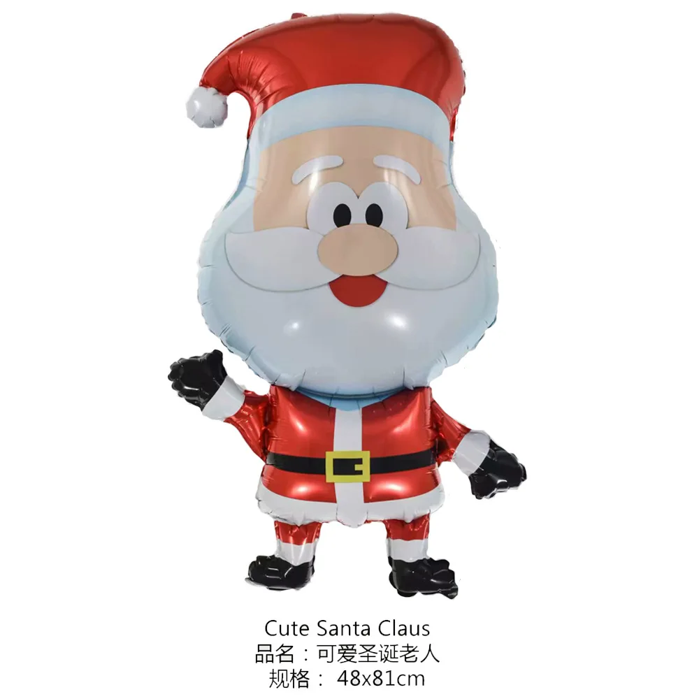 Santa Claus B 1 шт. воздушные шары из фольги Санта-Клауса с рождественским декором гелиевый надувной шар Санта-Клаус елка рождественский снеговик конфеты тростника подарки - Цвет: Santa Claus B