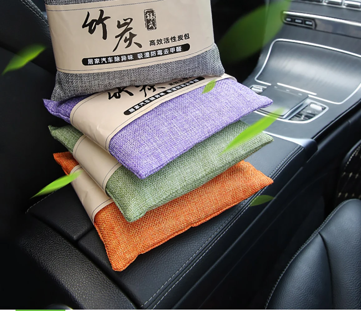 

Bamboo Charcoal bag Activated Carbon Package Natural Deodorant New Car Addition To Formaldehyde And Odor Air Freshener Purifier
