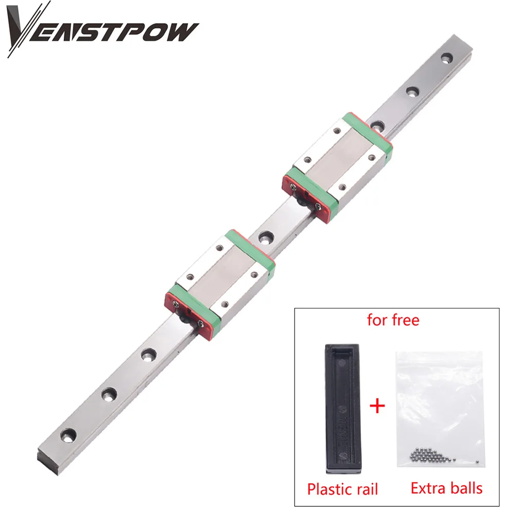 Комплект направляющих MGN 1 шт. линейная направляющая + 2 блок MGN7 MGN12 MGN15 MGN9 300 350 400 450