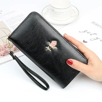 wristband women long clutch wallet large capacity wallets female purse phone pocket card holder many departments handbag