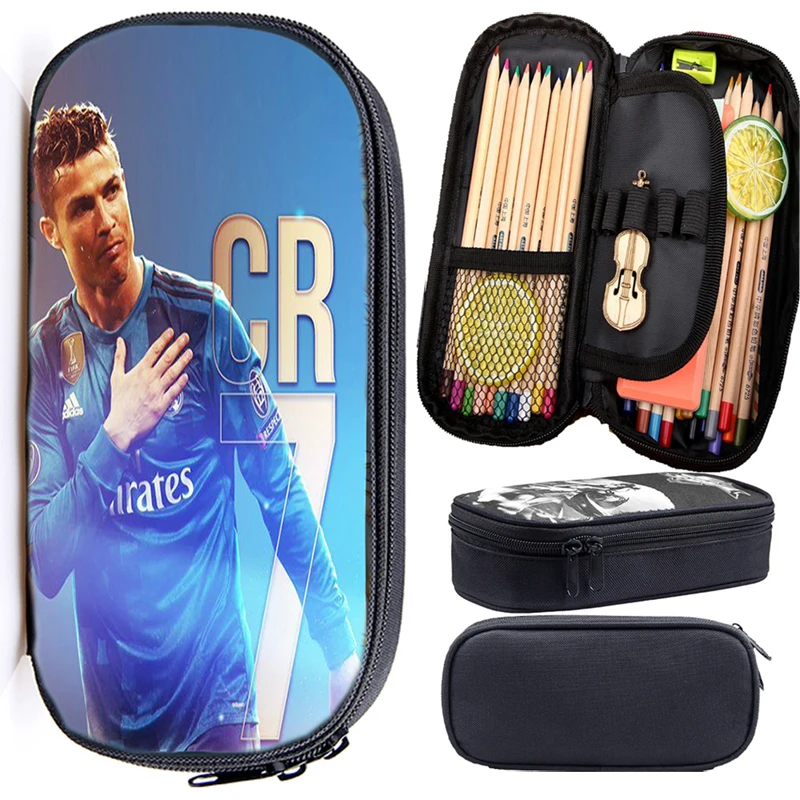 13 Новинка, высококачественный пенал с Криштиано Роналдо CR7, Детские Канцелярские Принадлежности для мальчиков, практичная сумка, модная сумка-карандаш для детей - Цвет: 13