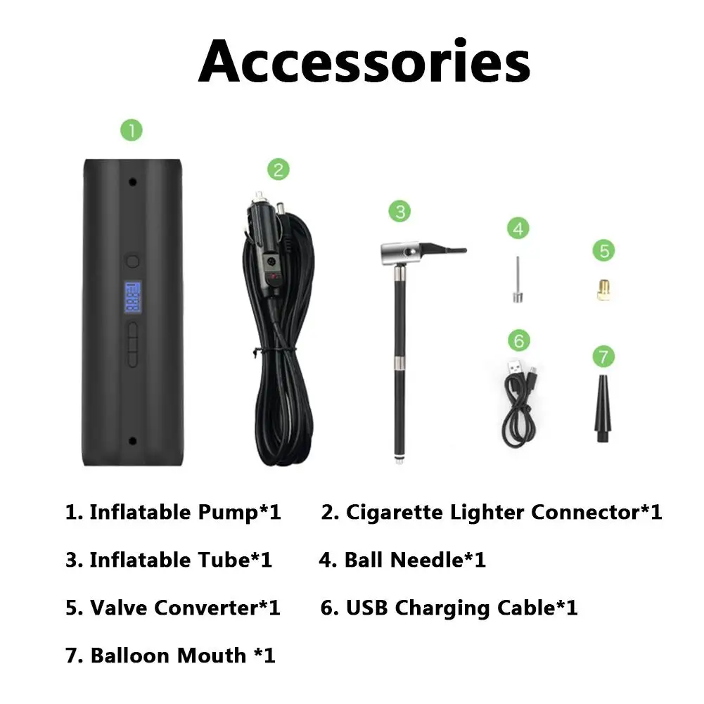 Автоматические автомобильные воздушные насосы многофункциональный