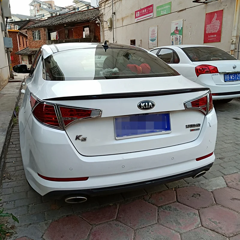 Для kia K5 спойлер Optima 2011 2012 2013 ABS Материал заднего крыла первоклассника Цвет