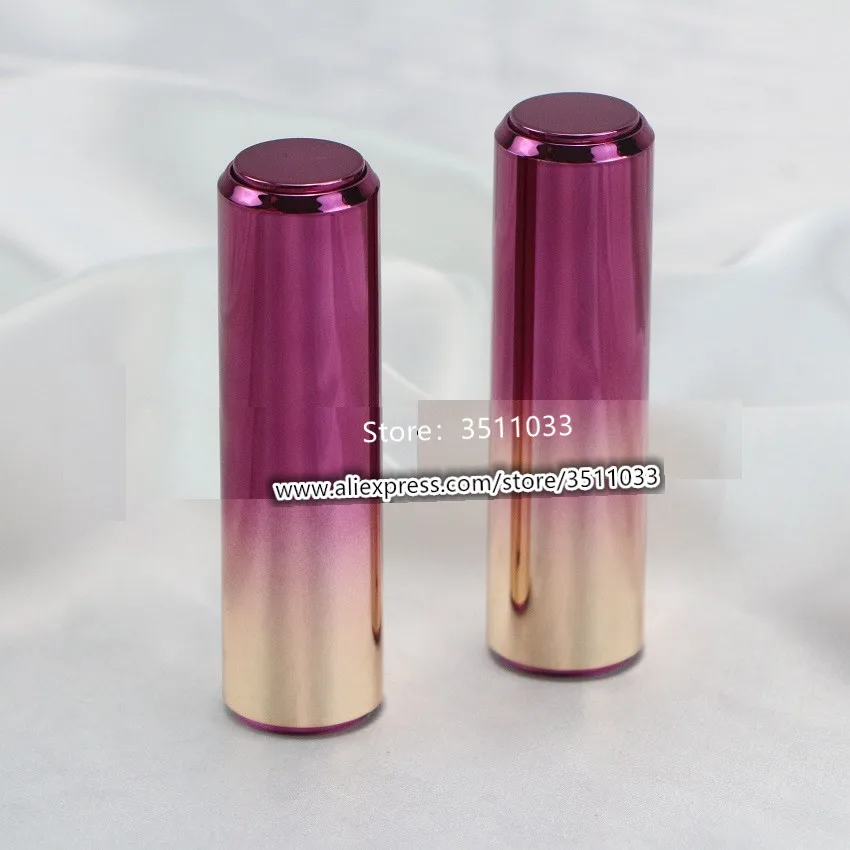 Новинка золотой фиолетовый градиентный тюбик для губной помады пластиковый