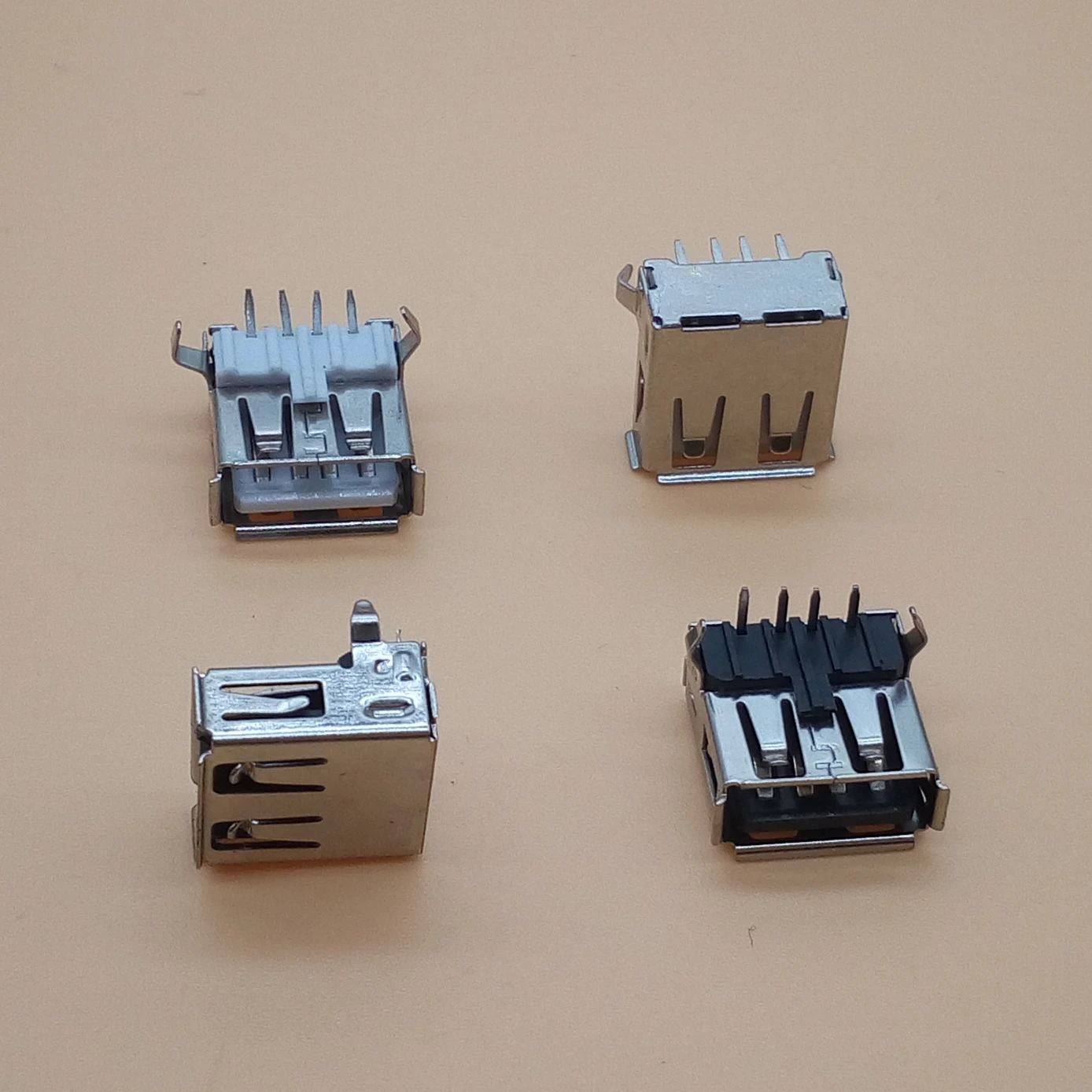 100 шт. USB 2 0 4Pin A Тип гнездо разъем фута 90 градусов передача данных Зарядка