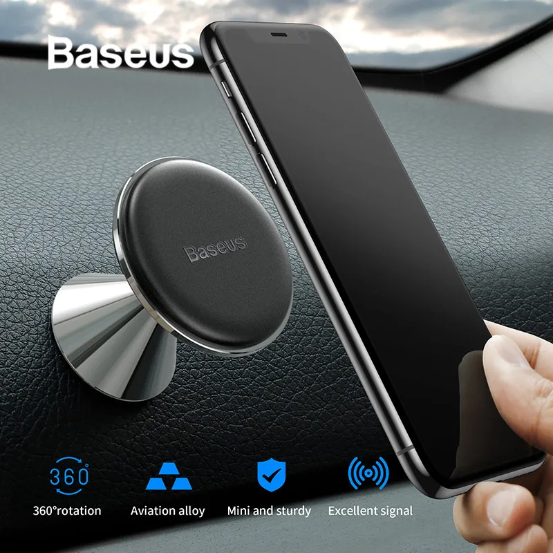 Baseus магнитный автомобильный держатель для телефона крепление на вентиляционное отверстие с магнитной поддержкой смартфона для iPhone X XR Xiaomi Redmi Note 7s 4-6,5 Дюймов