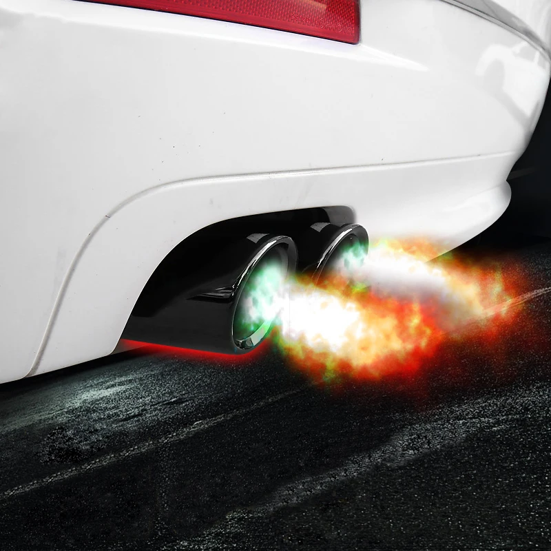 

Car styling Chrome Exhaust Muffler Tip Pipes Rear Pipe Modified Tail Throat Liner For BMW F10 F30 F32 F34 F20 F22 F31 F36 F48