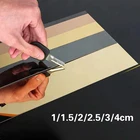 Самоклеящаяся лента для окантовки, декоративная плоская полоска из нержавеющей стали, черный, титановый, Золотой Фон, для стен, потолочные кромки, 5 метров