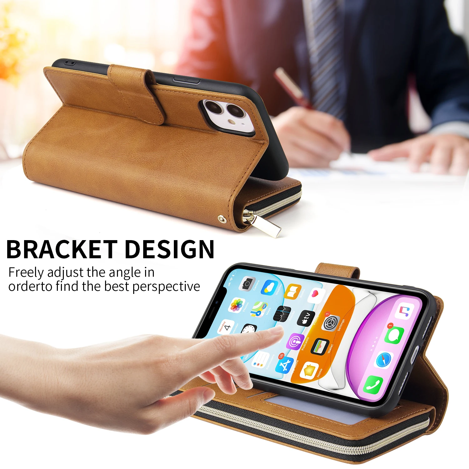 for moto g 5gg 5g plusmoto e7e7 plus case cover zipper case luxury leather flip wallet cover phone card slot phone cover bag free global shipping