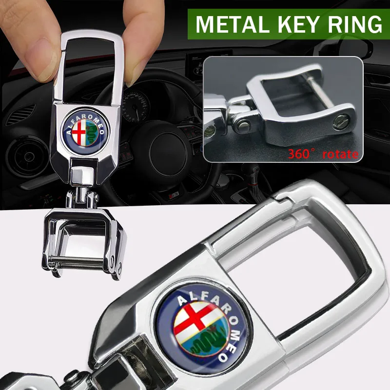 3D металлический автомобильный брелок для ключей Mitsubishi BMW Audi Ford Nissan Toyota Honda Opel Kia