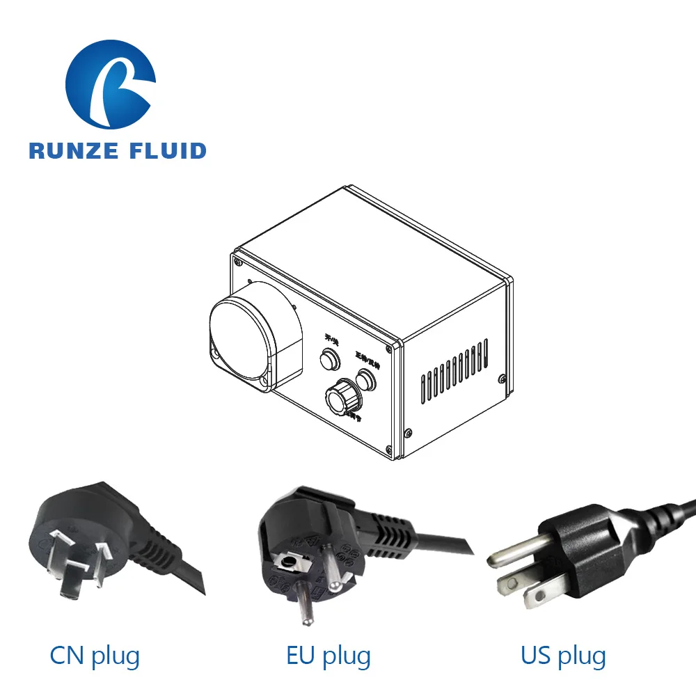 Micro Liquid Small Dosing Peristaltic Pumps Hand Operated Easy Operation Good Quality AC100-240V Power Supply EU US CN Plugs |