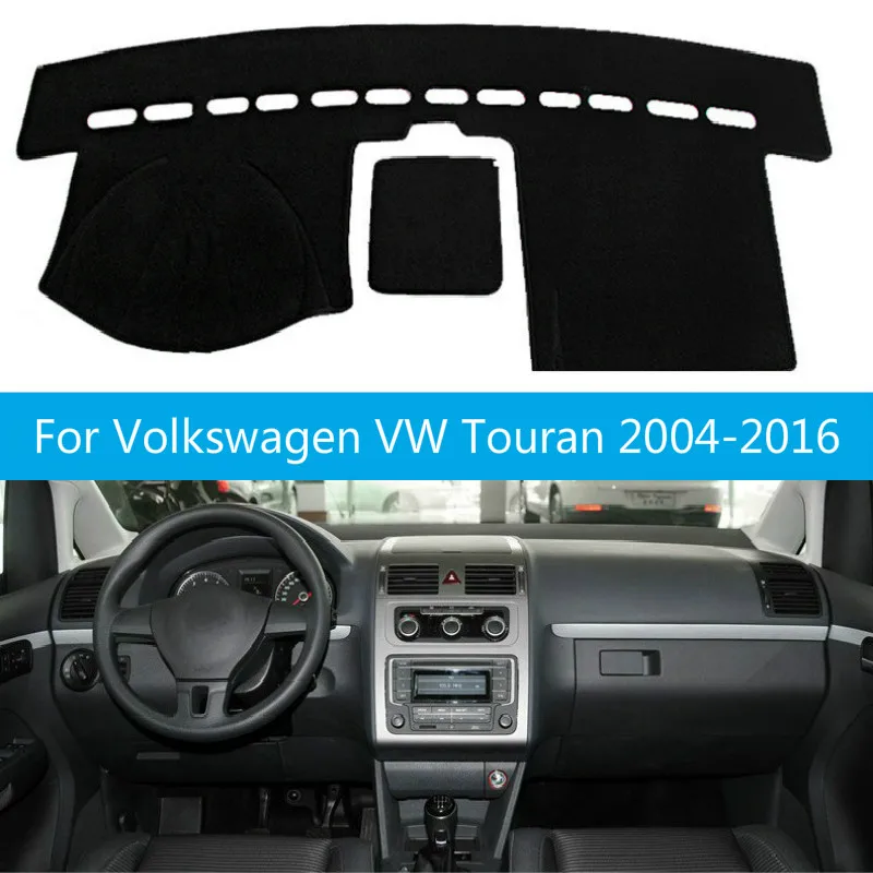 

Внутренняя крышка приборной панели автомобиля для Volkswagen VW Touran 2004-2016, коврик для приборной панели, ковер, солнцезащитный козырек, подходит дл...