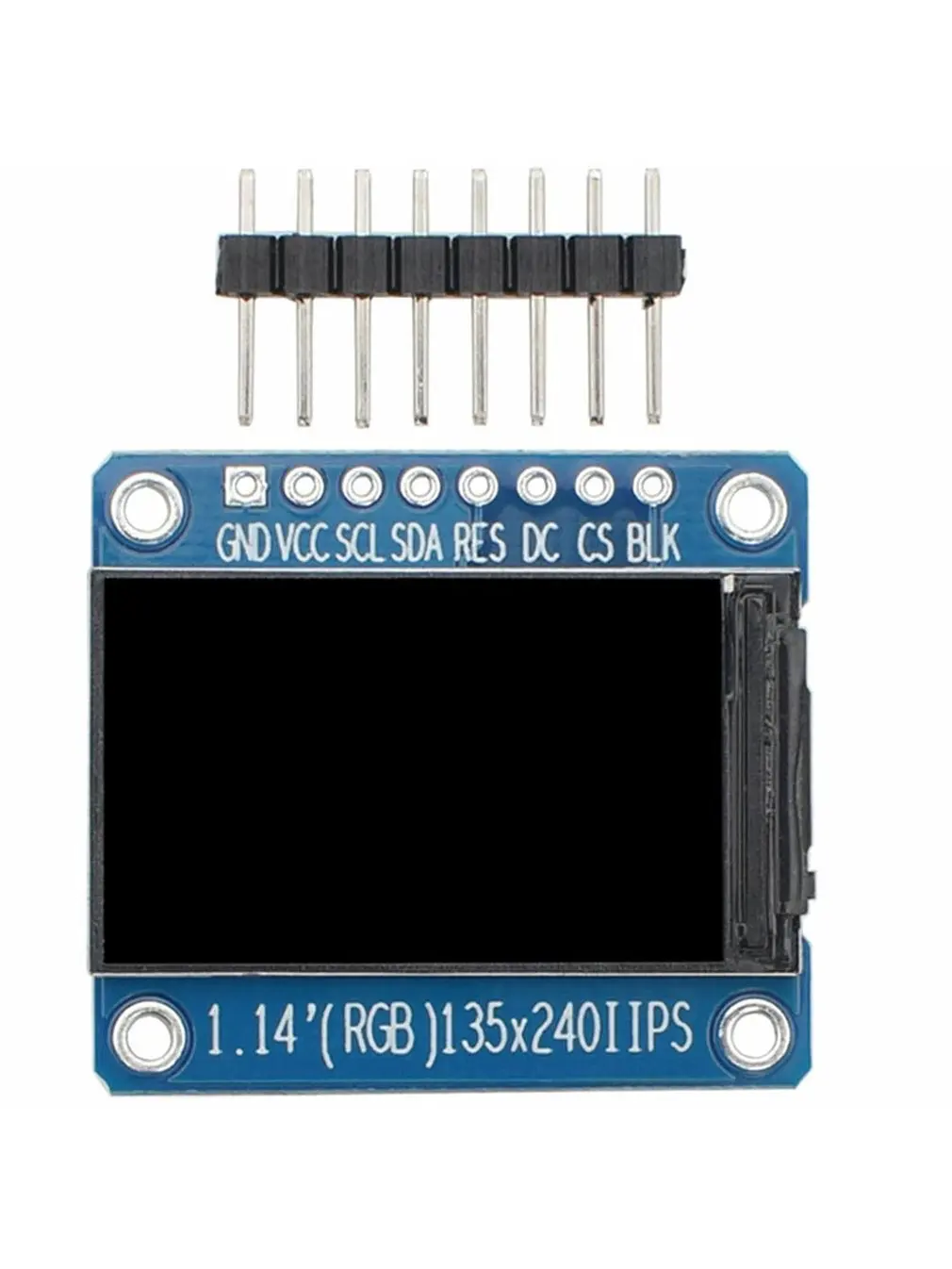 

1.14 Inches TFT Display IPS LCD Display Module ST7789 135 * 240 SPI Full Color 8pin High Definition Screen