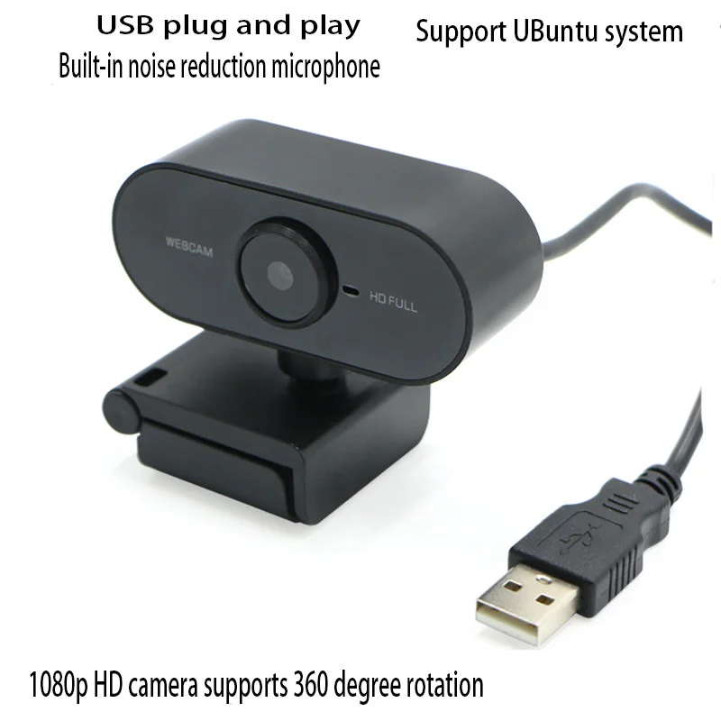 New  Hd Video 1080p Camera Microphone Camera 360 Degree Rotation Ubuntu System