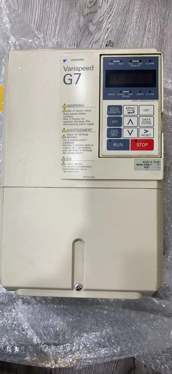 

CIMR-G7A45P5 Yaskawa G7 series inverter CIMR G7A45P5 5.5KW 400V had been test package sale.