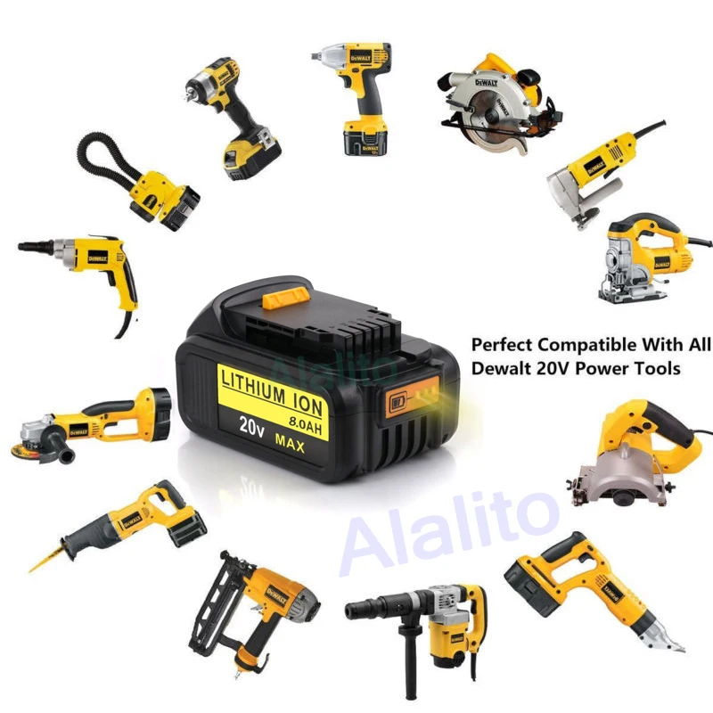 Оригинальная перезаряжаемая литий ионная батарея 20 в 8000 а мАч портативная