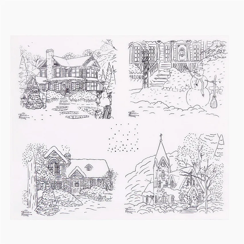 Штампы силиконовые прозрачные для скрапбукинга 20 5x17 5 см | Дом и сад