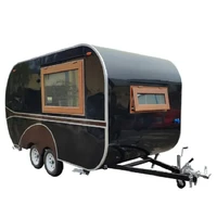 stainless steel mobile hamburgerice cream hot dog caravan food truck trailer for sale
