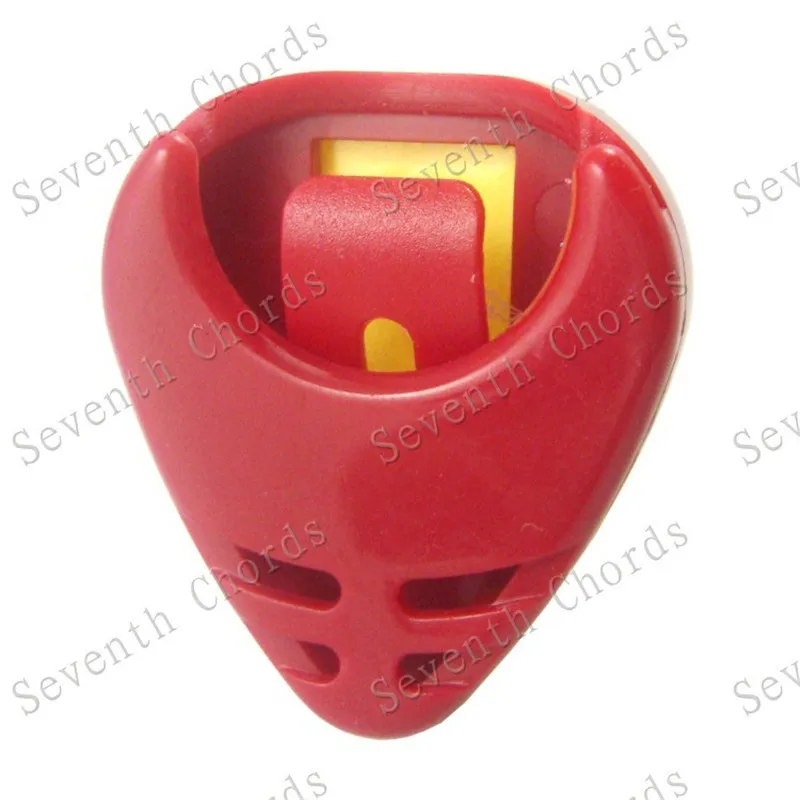 10 шт./лот разноцветный пластиковый держатель для гитары в форме сердца медиатор