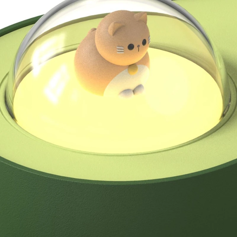 

210 ML Mini Avocado Humidifier Office Desktop Bedroom USB Night Light Water Meter Atomizing Humidifier