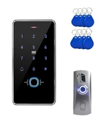 with 13 56mhz tags y button ip68 waterproof fingerprint access control biometrics outdoor rfid keypad reader touch panel