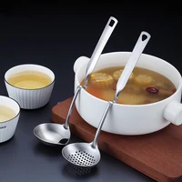 304 stainless steel colander kitchen long handle serving soup spoon home restaurant tableware convenient tablespoon new