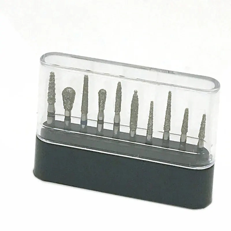 50 шт./5 Коробки FG1.6 стоматологический набор алмазных боров для фарфора полировки